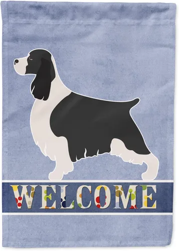 Vista 150 de Caroline's Treasures BB8334GF AIDI Bandera de jardín para perro de montaña del Atlas, bandera de buzón azul, bandera decorativa para patio exterior