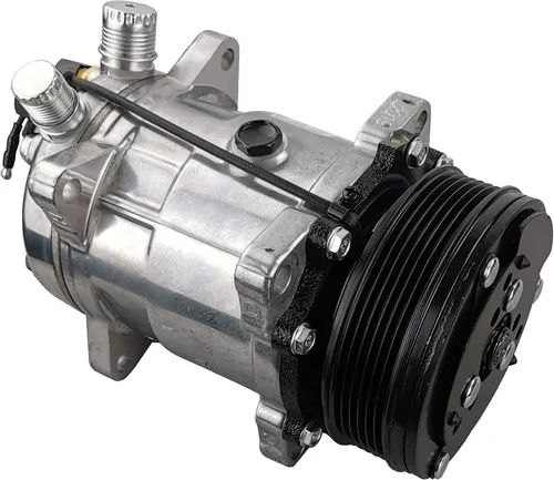 Vista 2 de Compresor universal de aire acondicionado 6PK embrague Sanden 508 5H14 R134A correa serpentina 12V