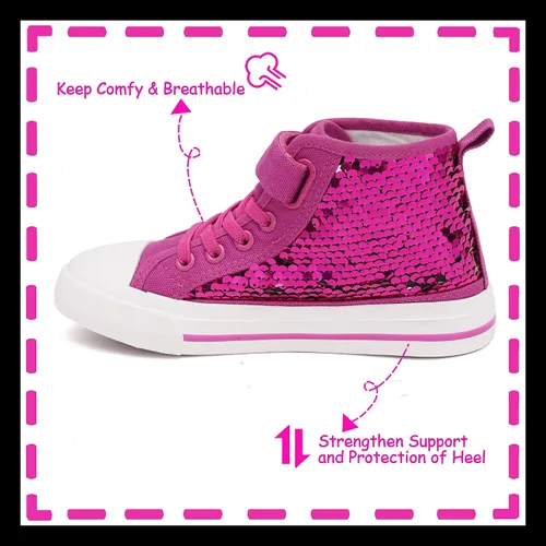 Vista 5 de Toandon Zapatillas de lona casuales de moda adorables para niños