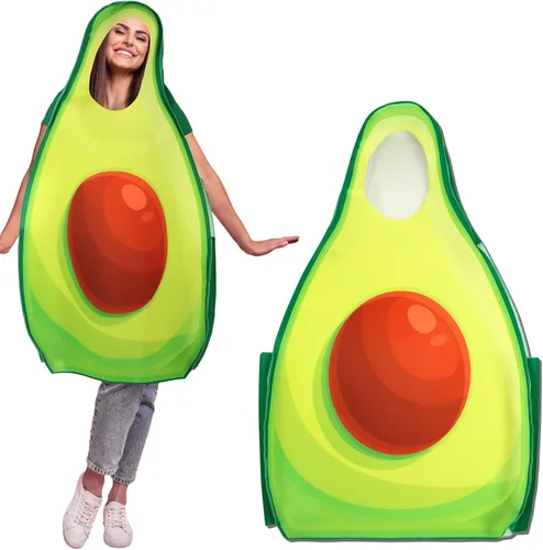 Vista 8 de Xaatren Disfraz de Halloween para mujeres y hombres, divertido disfraz de frutas y verduras para cosplay, accesorios para fiesta de Halloween