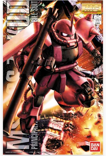 Vista 2 de Figura de acción MS-06S Zaku II de la Char Ver 2.0 Master Grade por Bandai Hobby