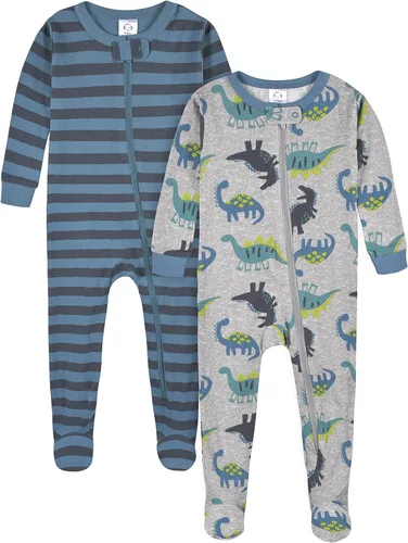 Vista 2 de Gerber baby-boys 4-pack Footed Pajamas