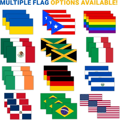 Vista 7 de Calcomanías de vinilo con bandera estadounidense, calcomanías para automóvil, impermeables para interiores y exteriores, calcomanías para laptop