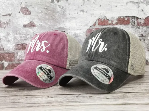 Vista 90 de Hepandy Mr Mrs Mom Dad Captain First Mate Mama and Mini Sombreros de béisbol