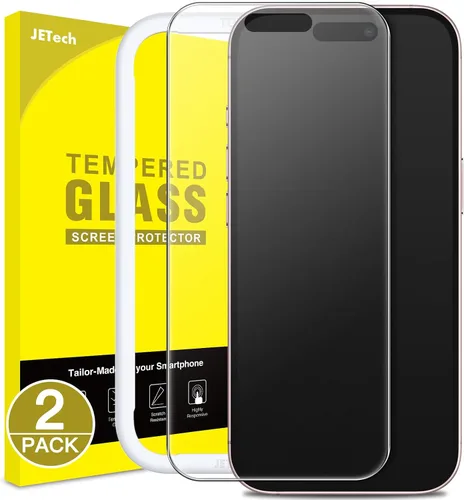 Vista 7 de JETech Protector de pantalla para iPhone 8 Plus y iPhone 7 Plus, 5.5 pulgadas, película de vidrio templado, paquete de 3