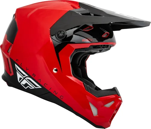 Vista 4 de Fly Racing, Formula CP - Casco de motocicleta para adulto (rojo/negro/blanco, talla S)
