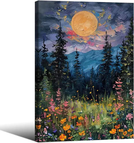 Vista 39 de Pósteres de Lienzo de Libros de Academia Oscura Carteles de Arte de Pared Botánico Floral de Ambiente Sombrío Pintura al Aceite Vintage Antigua