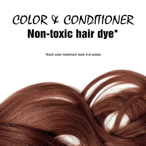 Vista 3 de Light Mountain Tinte y acondicionador para el cabello de henna, tinte de cabello caoba para hombres y mujeres, polvo orgánico de hoja de henna