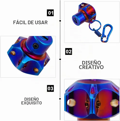 Vista 7 de WOONEKY Concha de Llave Modificada Accesorios De Motocicleta Funda de Llave de Motocicleta Concha con Llave de Seguridad Motocicleta Cabeza de Llave