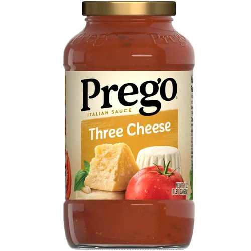 Vista 33 de Prego Tomate grueso con salsa de pasta de ajo y cebolla, tarro de 24 onzas