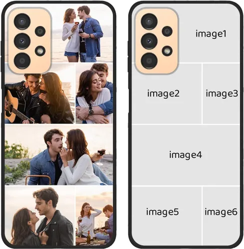 Vista 9 de Funda de teléfono con foto personalizada para Samsung Galaxy A13 4G, imagen/texto personalizados, funda negra delgada y suave, regalo único de nicho