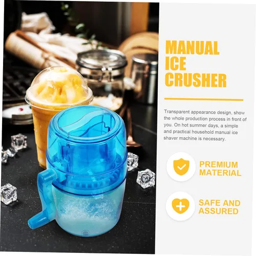 Vista 7 de DOITOOL Trituradora de hielo de mano Pequeña máquina de helado instantáneo Máquina de hielo Máquina de hielo Crashers Máquina de hielo Máquina