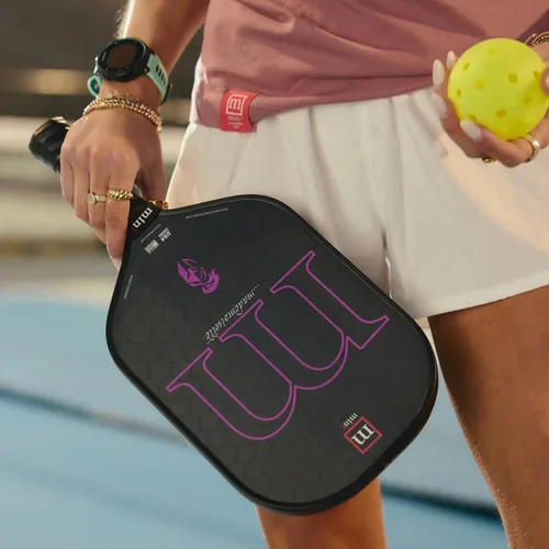 Vista 7 de Mint Sport Mademoiselle - Pala de pickleball T700 de fibra de carbono con núcleo de polipropileno de 0.63 pulgadas, superficie giratoria