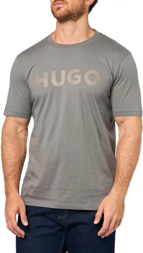 Vista 17 de Hugo Men's Print Logo Short Sleeve T-Shirt Blanco