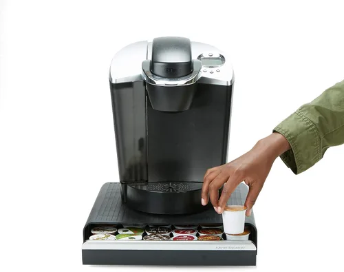 Vista 4 de Mind Reader "Hero único Serve monodosis de café cajón de almacenamiento, Holds 36 K-Cup, 42 CBTL/Verismo/ Dolce Gusto, Negro