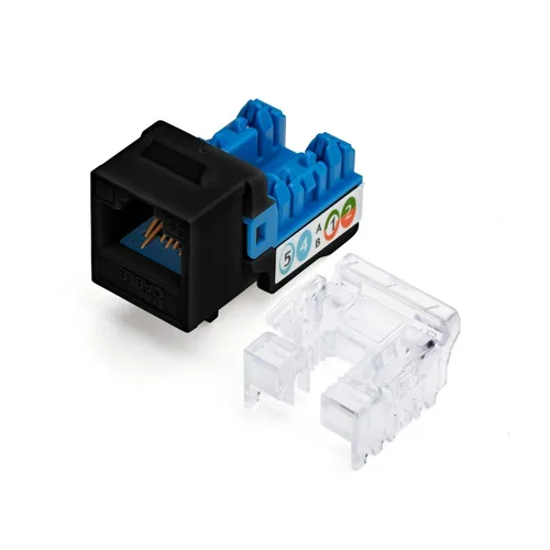 Vista 29 de TRUE CABLE Conector Keystone Cat5e, sin blindaje (UTP), perforado de 90 grados, PoE++ (4PPoE) 100W, certificación UL, verificado ETL, certificado