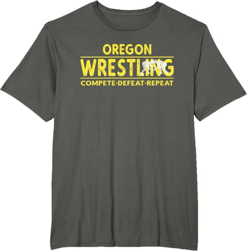 Vista 7 de Oregon Wrestling - Camiseta para competir, derrota, repetir