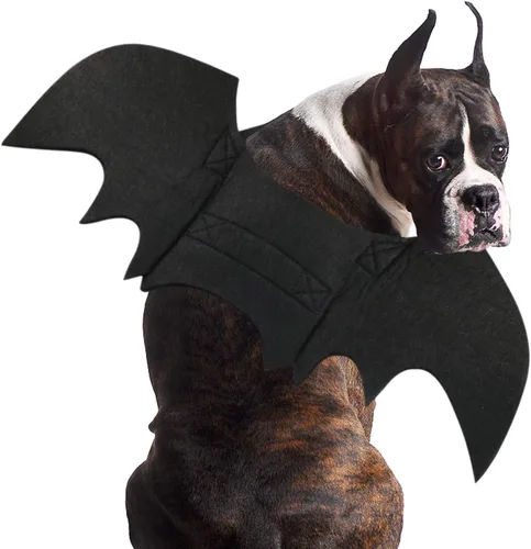 Vista 10 de Rypet - Disfraz de murciélago para perro, disfraz de mascota de Halloween, alas de murciélago para gatos y perros, XS