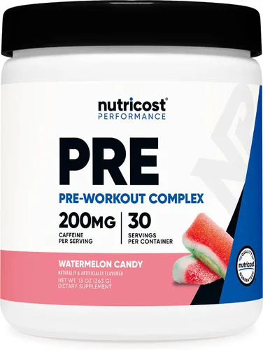 Vista 9 de Nutricost Polvo de pre-entrenamiento complejo (30 porciones, frambuesa azul) - Suplemento pre-entrenamiento con beta-alanina, taurina y aminoácidos