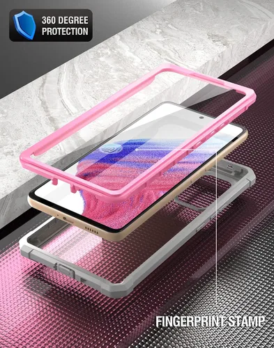 Vista 3 de Poetic Guardian - Funda para Samsung Galaxy A53 5G (2022) [probada contra caídas de grado militar de 6 pies], protector de pantalla integrado que
