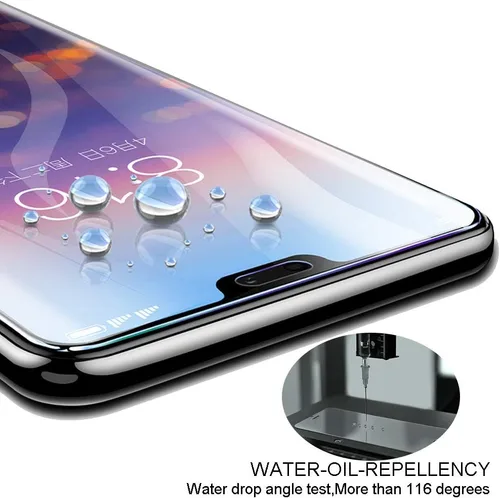 Vista 5 de Ibywind Protector de pantalla para Honor 10, paquete de 2 + 1 película trasera, vidrio templado 9H, transparente HD, resistente a los arañazos, sin