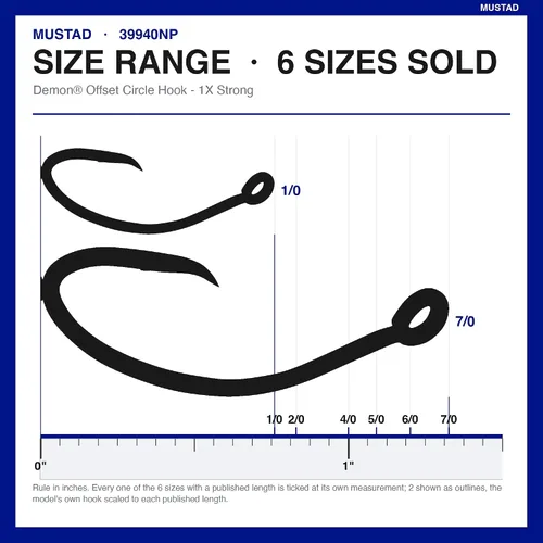 Vista 3 de Mustad Círculo de desplazamiento demoníaco, 1 x fuerte