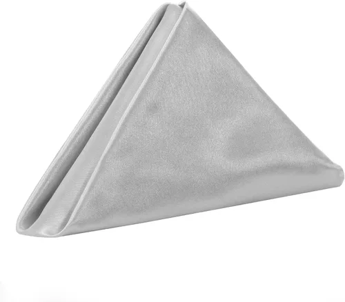 Vista 23 de YOUR CHAIR COVERS - Servilletas de tela de satén lavables de gran tamaño de 20 pulgadas, con dobladillo, reutilizables, para restaurantes, cenas