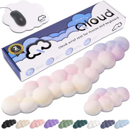 Vista 12 de Create-ables Qloud Cloud Reposamuñecas para Teclado Reposamuñecas para Teclado de Computadora Almohadilla, Reposamuñecas para Teclado Cloud
