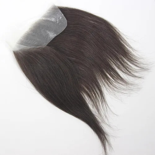 Vista 5 de Voloria Tupé de cabello humano 100 % de piel sintética para hombre, peluca frontal para retroceso, sistemas de reemplazo de línea capilar natural