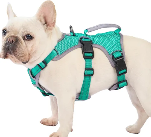 Vista 15 de Huntboo - Arnés para perro a prueba de escape, arnés reflectante con asa, duradero, chaleco ajustable para perros pequeños, medianos y grandes