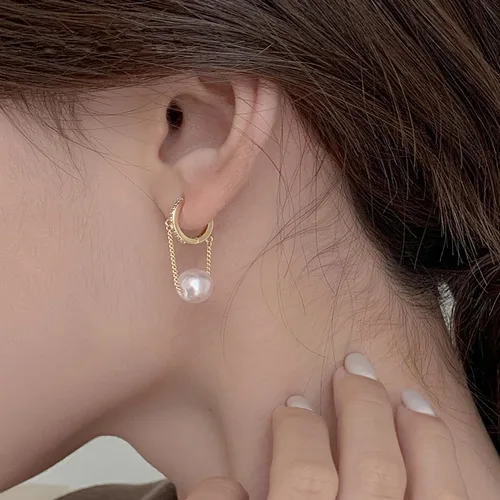 Vista 2 de Reffeer Aretes colgantes de plata de ley 925 maciza para mujeres y adolescentes