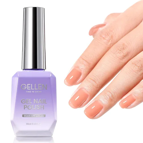 Vista 15 de GELLEN - Base y capa superior de gel, juego de 2 esmaltes de uñas de gel, capa superior que no se limpia 12ml Base Coat & No Wipe Top Coat Set.