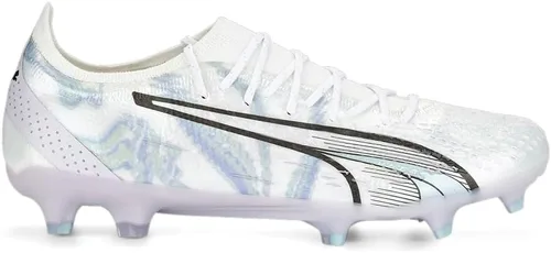 Vista 2 de Puma Tacos de fútbol para mujer Ultra Ultimate Brilliance Firm GroundAg de suelo firme, terreno suave, color blanco