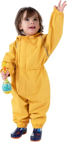 Vista 13 de JAN & JUL Traje impermeable para lluvia, overol a prueba de viento para niños pequeños y niños Thin-liner: Camiones grandes