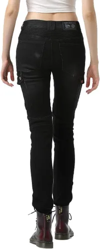 Vista 2 de Takuey Pantalones de motociclista para mujer, pantalones de protección para ciclismo