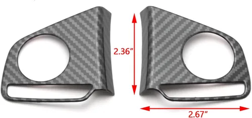 Vista 3 de Xotic Tech - Cubierta decorativa para botón de control lateral del conductor, patrón de fibra de carbono, compatible con Honda CR-V CRV 2017-2022