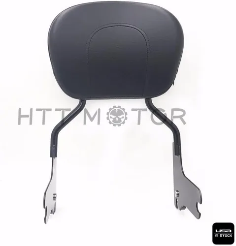 Vista 2 de SBB06- Respaldo vertical para pasajero Sissy Bar compatible con Harley Touring Street Glide 1997-2008
