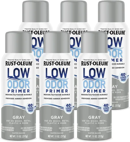 Vista 84 de Rust-Oleum - Pintura en aerosol prémium de bajo olor, gris ancla brillante Olor 40% menor que las pinturas en aerosol tradicionales, durabilidad