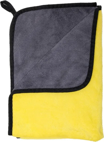 Vista 8 de Solid Toalla multiusos de microfibra de felpa para el hogar, lavado de autos, secado y detalles automáticos, 11 x 22 pulgadas (6)