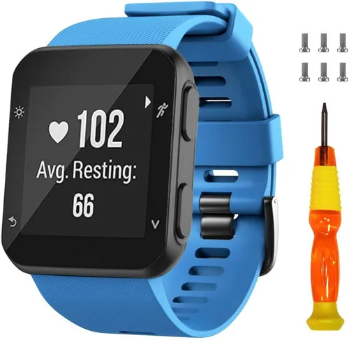 Vista 13 de NotoCity Correa de reloj de repuesto de silicona suave para Garmin Forerunner 35, compatible con Forerunner 35 Smartwatch