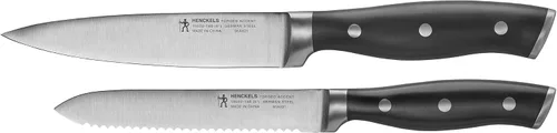Vista 5 de HENCKELS Forged Accent Razor-Sharp - Juego de cuchillos de chef compactos de 2 piezas, cuchillo de ingeniería alemana informado por más de 100 años