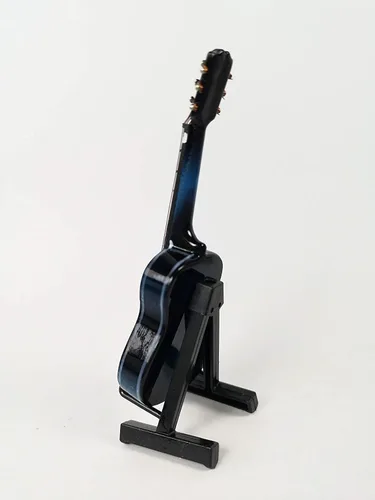 Vista 4 de ALANO Modelo de guitarra en miniatura azul adornos de instrumentos musicales adorno de guitarra decoración del hogar (G-N-10)