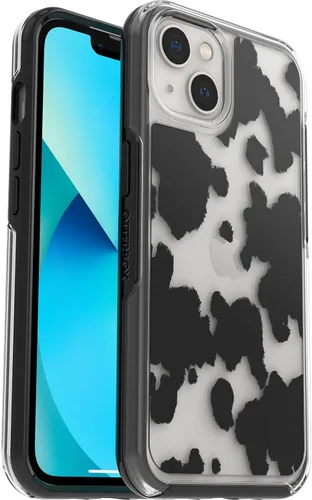 Vista 8 de OtterBox Funda para iPhone 13 (SOLAMENTE) de la Serie Symmetry - Negro, Ultra-Elegante, Compatible con Carga Inalámbrica, Bordes Elevados Protegen
