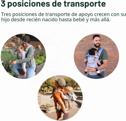 Vista 4 de Osprey Poco LT - Portabebés convertible suave para recién nacidos, ligero y ergonómico para niños pequeños Negro