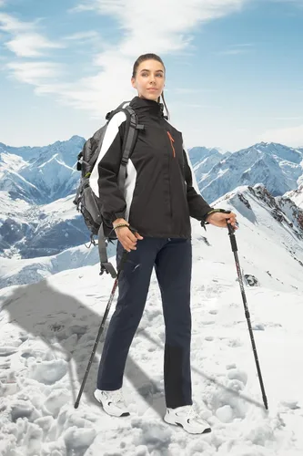 Vista 7 de PERSIT Women's Snow Ski Waterproof Windproof Fleece Lined Cargo Hiking Pants