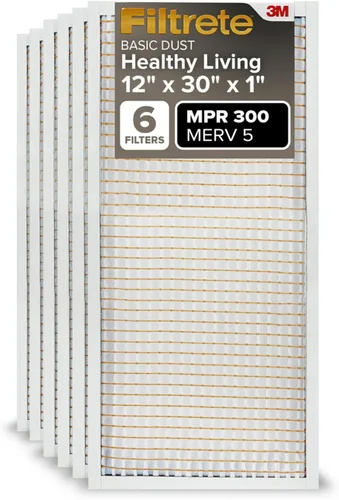 Vista 21 de Filtrete Filtro de aire de 10 x 20 x 1 pulgadas, MPR 300, MERV 5, plisado, 3 meses, 6 filtros para limpiar el aire del hogar, básico, para polvo, 1