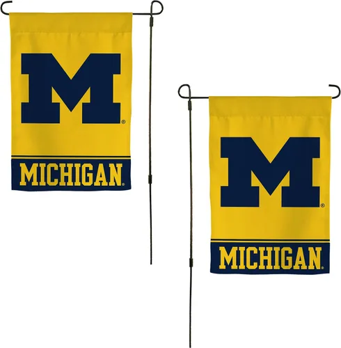 Vista 14 de Desert Cactus Bandera de jardín de la Universidad de Michigan UM – 19 x 12 pulgadas, bandera de Michigan Wolverines, para exhibición al aire libre