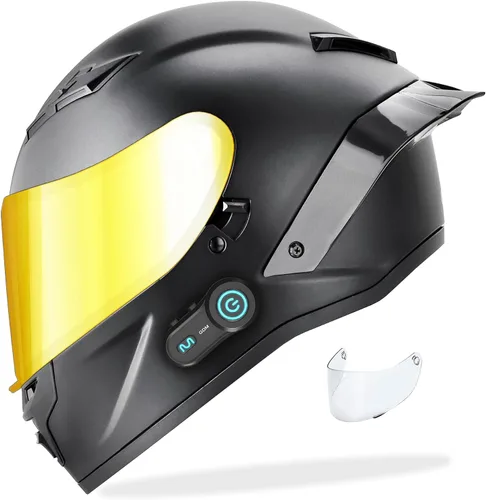 Vista 9 de GDM Casco de motocicleta Demon con Bluetooth