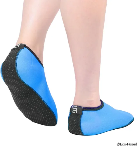 Vista 6 de Eco-Fused Womens Water Socks or Shoes with Elastic Quick Dry Breathable Fabric and Non-Slip Rubber Sole