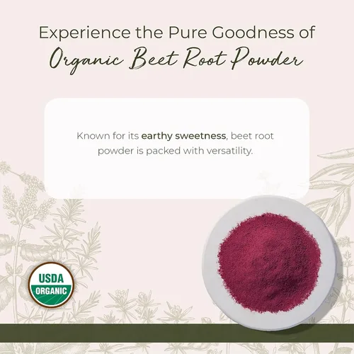 Vista 2 de Starwest Botanicals Polvo de raíz de remolacha orgánica, 1 libra Certificado orgánico USDA